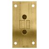Satin Brass Vienna 337 Series Adjustable Wall Mount Full Back Plate Hinge