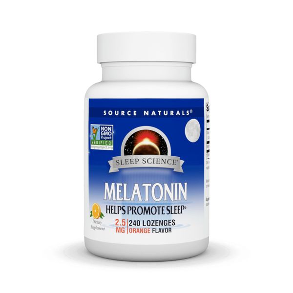 Source Naturals Melatonin 2.5 mg - 240 Orange Flavored Lozenges