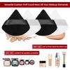 osb 2pcs powder puff washable makeup sponge triangle powder puff soft powder sponges Body Cosmetic Foundation Puff Wet Dry Makeup Tool beauty blenders, Reusable Triangle Sponges (Black and White)