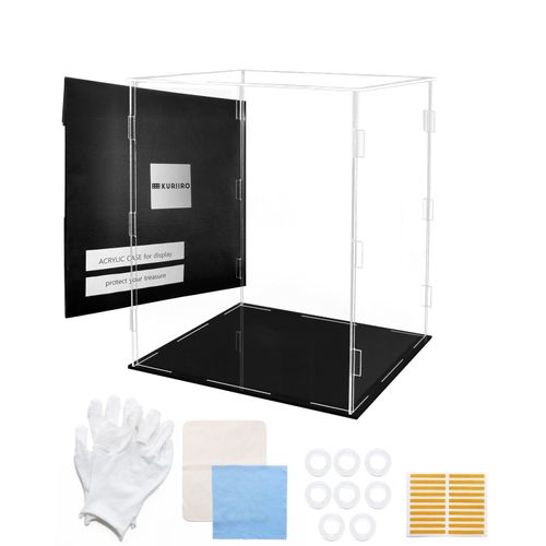 kuriiro krs8 Figure Case, Acrylic Case, Collection Case, Display Case, Figure, Plastic Model, Assembly, (C: Width 7.9 x Depth 7.9 x Height 9.8 inches (20 x 20 x 25 cm)