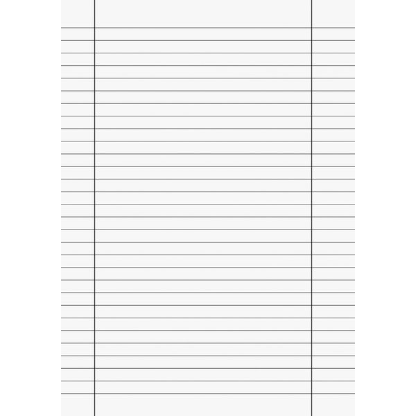 Kanzleibogen/Klausurbögen - liniert mit Randlinie innen und aussen/Lin. 27 - A4 / 21,0 x 29,7 cm - 250 Bögen