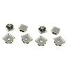 8 Pack Threaded Star Type 1-1/4(OD) Square Tubing Insert 3/8-16 Threads S71-406