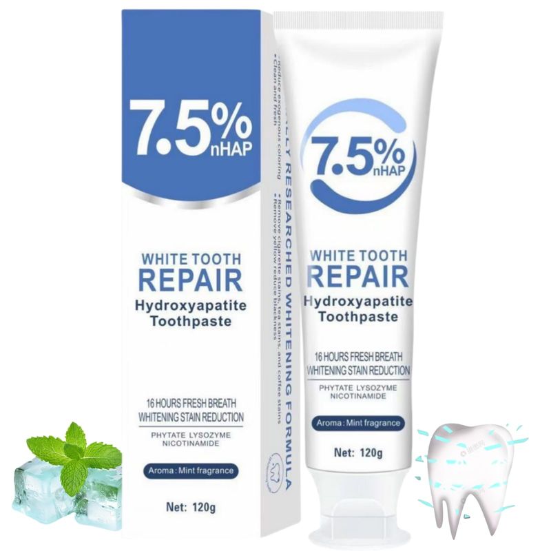Hydroxyapatite Toothpaste for Enamel Repair & Protection – 7.5% ...