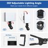 Selfie Light, Phone Light with Front & Back Clip, 60 LED Portable Light ..