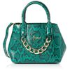 NAEMI Women's Handbag Shopper, Green/Black, One Size
