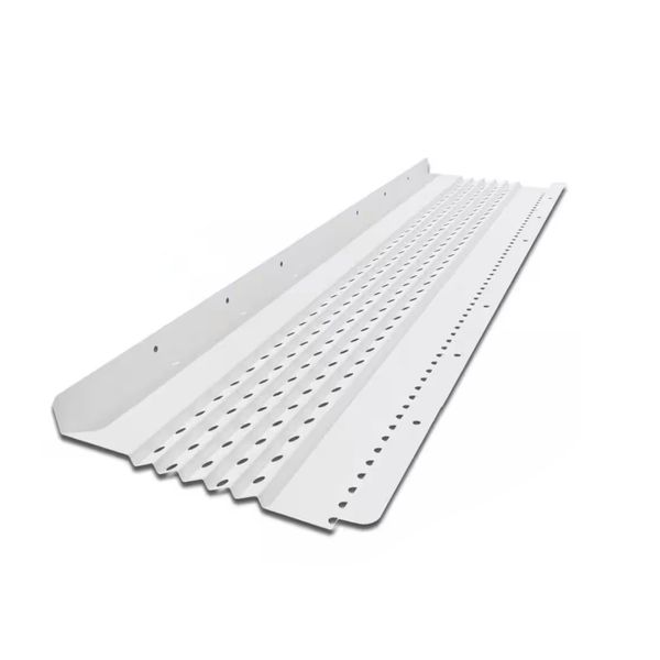 Gutter Glove aluminum 6" white gutter guard (20 pc, 4 ft. each = 80 ft. total)