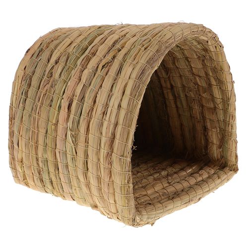Toddmomy Straw Pet Nest - Comfortable Small Pet Bed for Hamsters Guinea Pigs and Birds Handmade Design