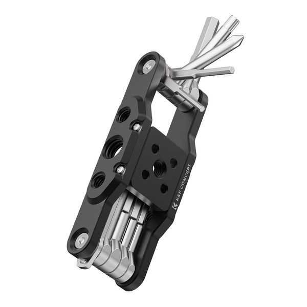 K&F Concept 10-in-1 Camera Multitool Tool with Screwdriver and Wrench, Foldable Tool Set, Camera Tool Set for Photographers, Universal Screwdriver Tool Set