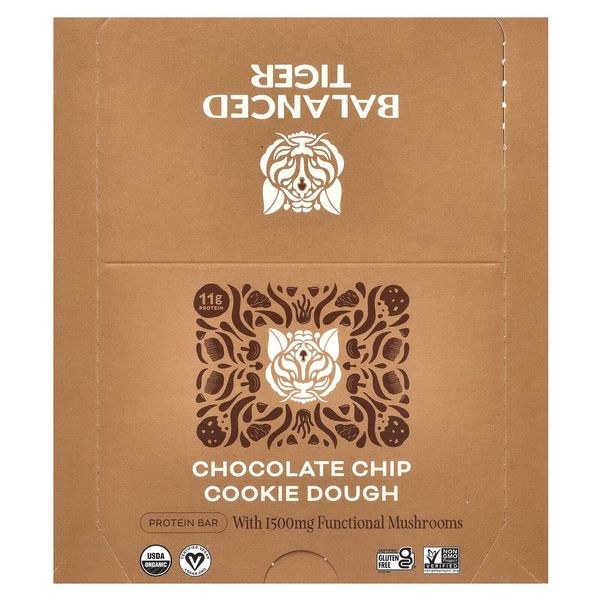 Protein Bar, Chocolate Chip Cookie Dough, 12 Bars, 1.55 oz (44 g) Each