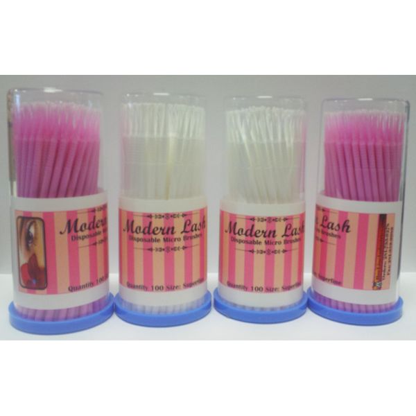 Modern Lash EyeLash Extensions Disposable Micro Brushes 100 pack