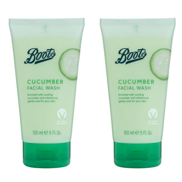 BOOTS | Cucumber Facial Wash | 150mL [ x2 Pack ]