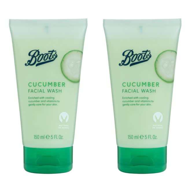 BOOTS | Cucumber Facial Wash | 150mL [ x2 Pack ]