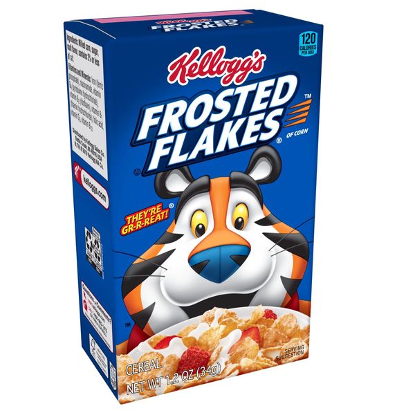 Kellogg's Frosted Flakes Breakfast Cereal, 8 Vitamins and Minerals, Kids Snacks, Original (70 boxes)