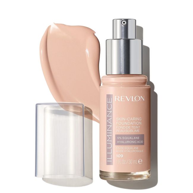 Revlon Illuminance Skin-Caring Liquid Foundation, Hyaluronic Acid, Hydrating and