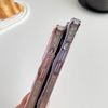 Caseative for iPhone 14 Pro Max Case,Pleated Water Ripple Chrome Wave Pattern Soft Phone Case (Gold)