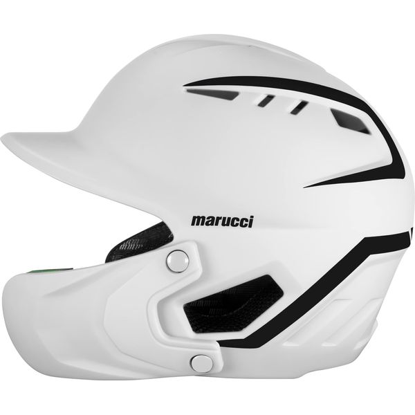 Marucci DuraVent Two-Tone Batting Helmet, NOCSAE Certified, White, Senior