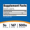 Nutricost D-Aspartic Acid (DAA) Powder 500G - DAA Supplement