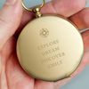 Personalised Compass. Engraved Any Message Compass