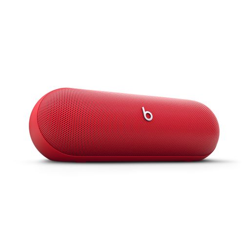 Beats Pill - Wireless Bluetooth Speaker and Portable Charger via USB-C - Up to 24 Hours Battery Life, IP67 Water Resistant, Apple & Android Compatible, Built-in Microphone – Statement Red (Renewed)