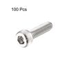 Sourcingmap M2.5x10mm 0.45mm Pitch Bolts Hex Socket Cap Head Screws 100pcs