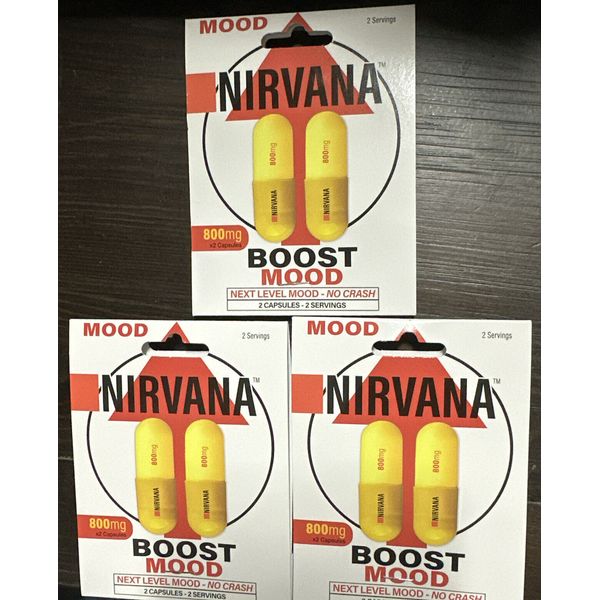 3ct Nirvana  Nootropic 6 Caps Nootropic Focus Mind Body XR Boost Mood