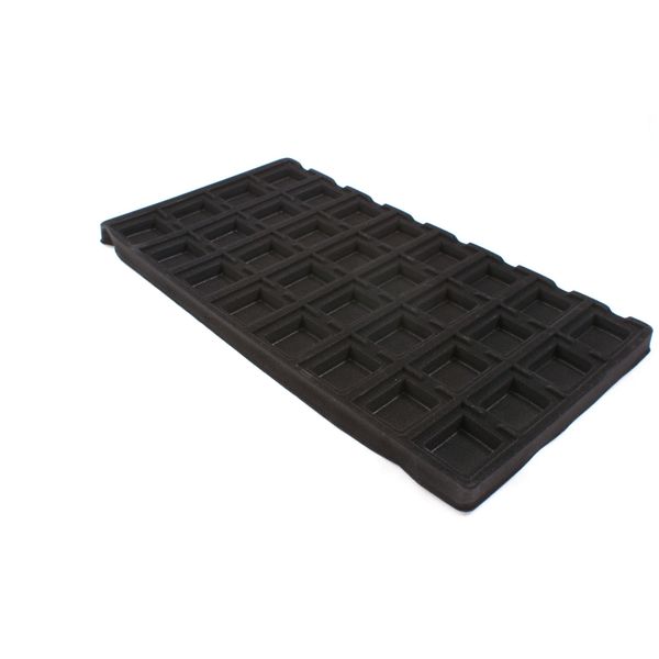 boxdisplays 32 Compartment Tray Insert (BD96-32E) - Full Size - Black