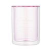 Francfranc Franc Straight Double Wall Glass, Pink