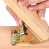 Saim Table Leg Folding Brackets, 4 PCS Foldable self Locking Hinge 90 Degrees Folding Hinge Bracket Lock for Table Legs, Bed Leg, Workbench (Double Positive Brake)