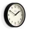 Jones Clocks® The Spin - Small Wall Clock - Modern Wall Clock - 20cm Wall clock (Black/Off White)