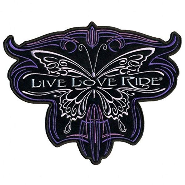 Hot Leathers Metallic Butterfly Patch (Multicolor, 10")