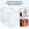 【5 Pcs】PKMN ETB Protector Case, Elite Trainer Box Protector, ETB Box Plastic Display Case-Compatible with Elite Trainer Boxes, 0.5mm Thick, Scratch-Resistant Material
