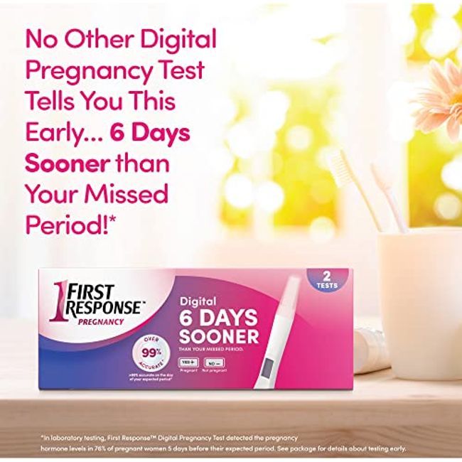 First Response Early Result Pregnancy Test, 2 Pack (Packaging & Test Design  May Vary)