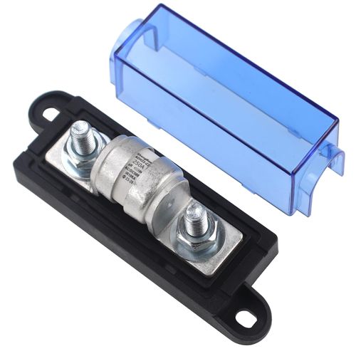 VOZINMOST Class T Fuse with Block 500V DC 250 Amp Class T Fuse Holder for Inverters,Car Audio Systems-Maximum Interruption Current 10KA