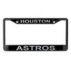 Houston Astros Laser Black License Plate Frame