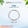 sourcing map Split Rings, 0.05" Thick 0.71" OD 304 Stainless Steel Jump Ring Keychain 60pcs