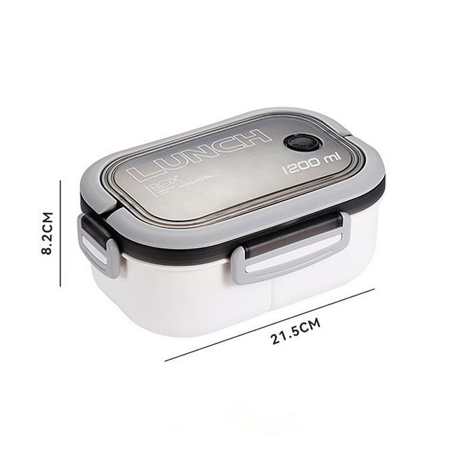 304 Stainless Steel Lunch Box For Adults Kids School Office 2 Layers  Microwavable Portable Grids Bento Food Storage Containers