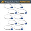 POWERTEC 4 Inch Dust Collection Adjustable Key Type Hose Clamp - 10 PK (70260)