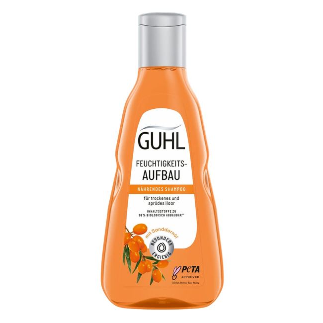 Guhl Feuchtigkeitsaufbau Shampoo - Inhalt: 250 ml - Verleiht trockenem Haar Feuchtigkeit