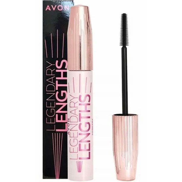 AVON Legendary Lengths Lengths Volumising & Lengthening Mascara With 3 x More Volume* & 50% Longer Lashes** 10ml Blackest Black with 3-In-1 Eye Makeup Tool