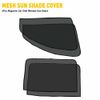 4pcs Car Front Rear Window Screen Sun Shade Mesh Cover Windshield Sunshade Visor