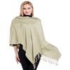 Beige Solid Colour Design Shawl Scarf Wrap Stole Throw Pashmina CJ Apparel NEW(Size: One Size)