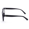 ZUVGEES Retro Style Square Reading Glass Big Eyeglass Frames Large lens 50mm (Black, 1.00)