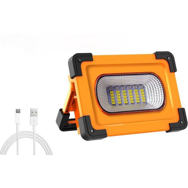 60W LED Solar Rechargeable Work Light Portable Strobe Emergency  Floodlight Camp