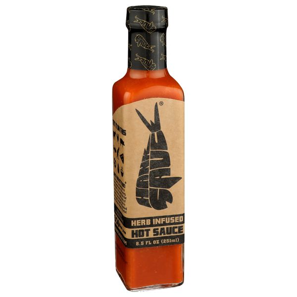 Herb Infused Hot Sauce - The Original Sauce By Hank Sauce - Versatile, Mild Cayenne Pepper Sauce Infused With Fresh Garlic & Basil - Multipurpose Craft Hot Sauce - Gluten Free - 8.5 Fl Oz (Pack Of 1)