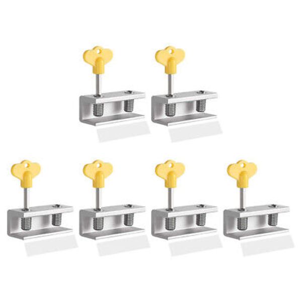 6 Pcs Door Security Window Lock Pet Safety Locks Short Key Travel