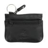 Visconti Leather Zip Top Coin Purse/Keycase CP3 Black