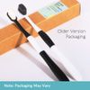 ACASSA, Super Soft Toothbrush, Nano Toothbrush, Micro Toothbrush, 20000 Bristle, Gum Toothbrush, Toothbrush in Case, Sensitive Toothbrushes, Nano Toothbrushes for Adults and Kids, Slim, Black, White