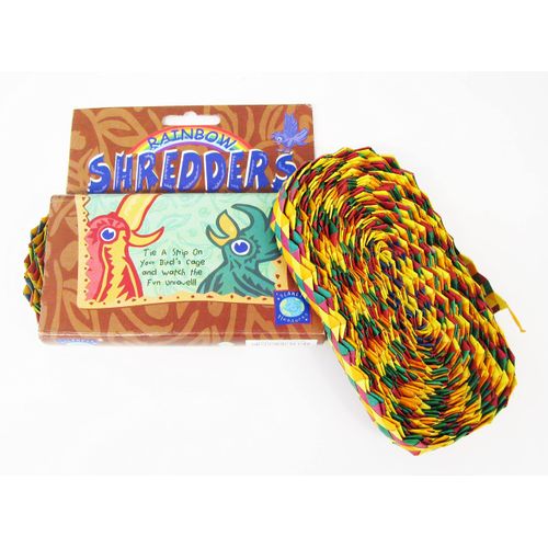 Planet Pleasures Rainbow Zig Zag 30' x 1" Roll Small Size Bird Toy