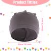 4 Pieces Bamboo Sleep Cap Multifunctional Skull Caps Headwear Frizzy Hair Sleep Hat Breathable Hair Sleeping Cap Helmet Liner Hard Hat Beanie Cap for Women Black