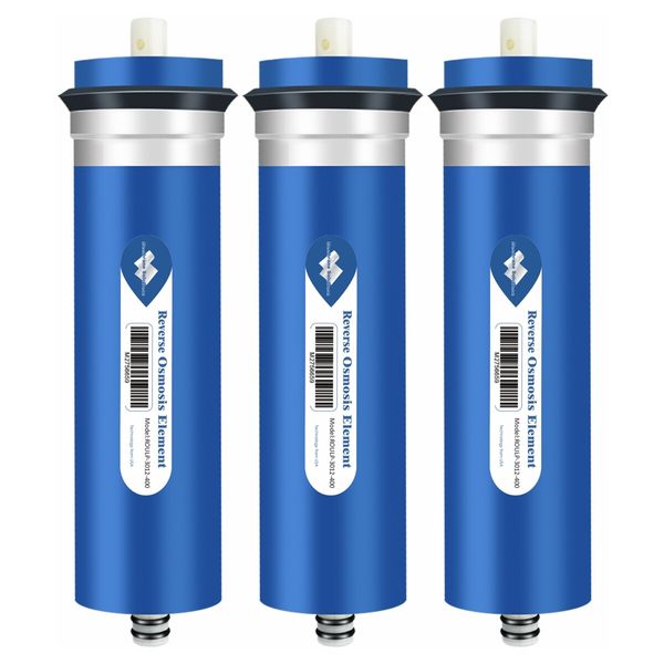 3 Pack 400 GPD RO Membrane Reverse Osmosis System Drinking Water Purifier Filter